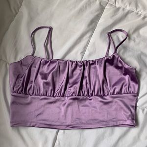 Lavender crop top